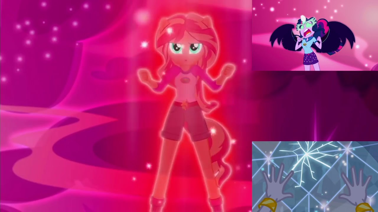 Mane Seven vs Gloriosa (Final Battle) - MLP: EG [Legend Of Everfree] Sparta Base Remix