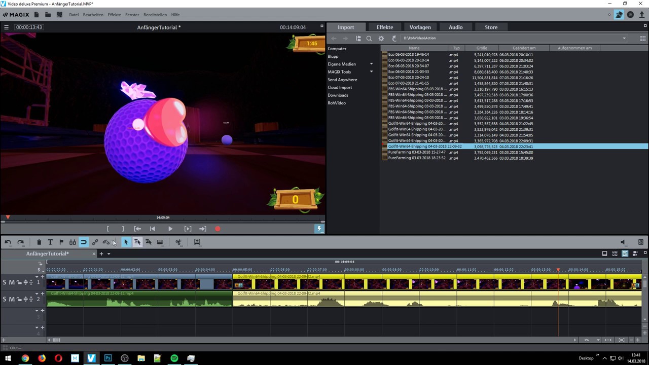 Magix Video Deluxe 2018 | Anfängerkurs #1 | Grundlage des Programms , Bild in Bild einfach erstellt