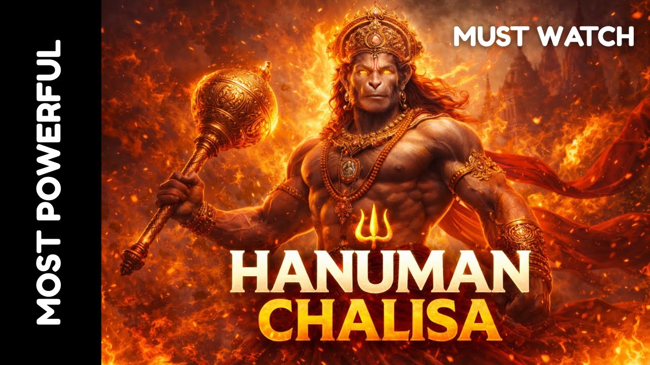 🔥High Energy Hanuman Chalisa 🔱 | Powerful & Energetic Version | Mahaveer Hanuman Agni Roop |🔥