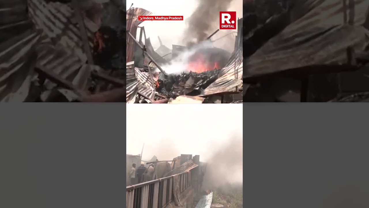 Fire Breaks Out At Indore's Scrap Warehouse