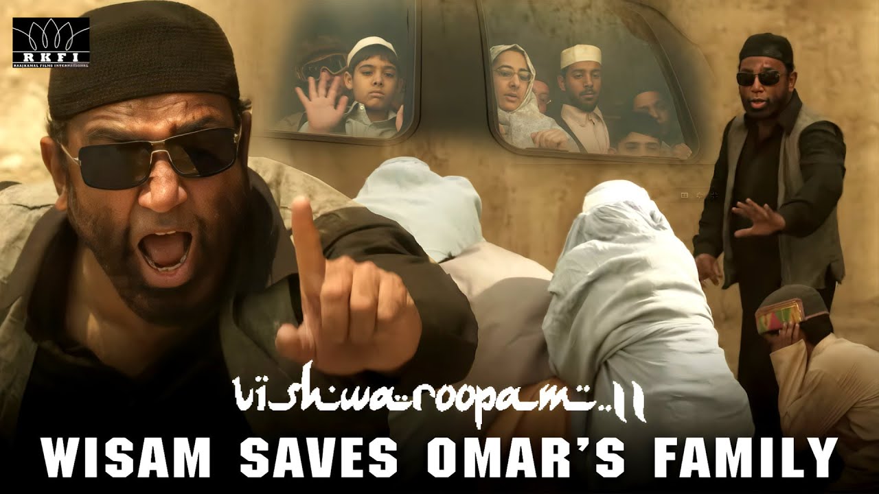 Wisam Saves Omar's Family | Vishwaroopam 2 | Hindi | Kamal Hassan | Andrea Jeremiah | RKFI