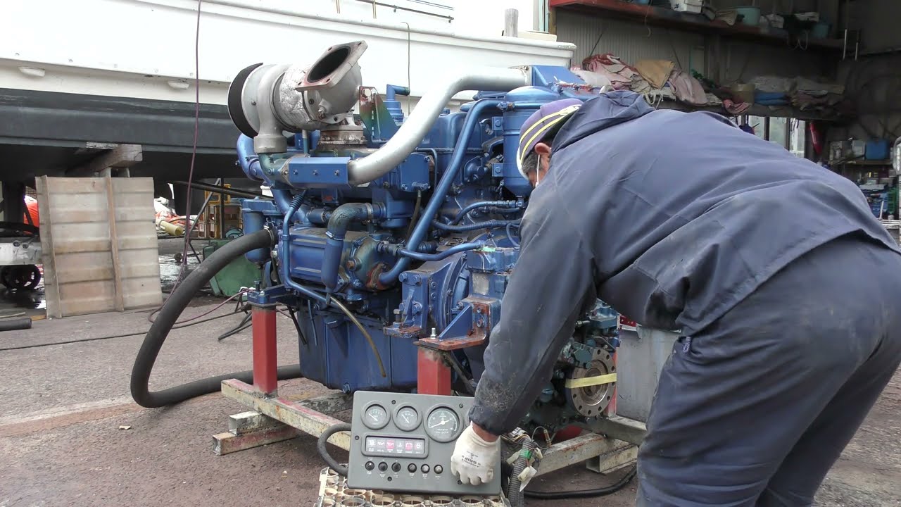 No.3690 いすゞ 6SD1TCG 550PS(2.57) Isuzu 【Used Marine Diesel Engine Amakusa Marina マリンエンジン】