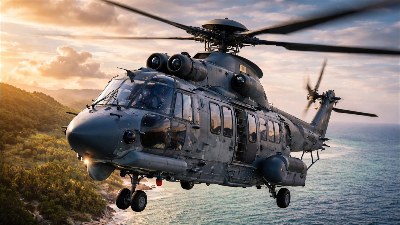 Представлен Airbus H225M Caracal: тяжелый военный вертолет, созданный для выполнения самых сложны...