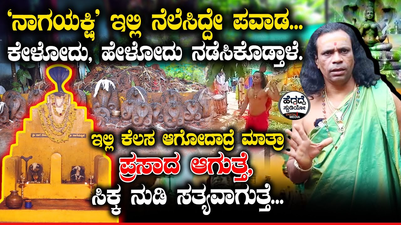'ನಾಗಯಕ್ಷಿ' ಇಲ್ಲಿ ನೆಲೆಸಿದ್ದೇ ಪವಾಡ... ಕೇಳೋದು, ಹೇಳೋದು ನಡೆಸಿಕೊಡ್ತಾಳೆ | Megaravalli Nagayakshi | Heggadde