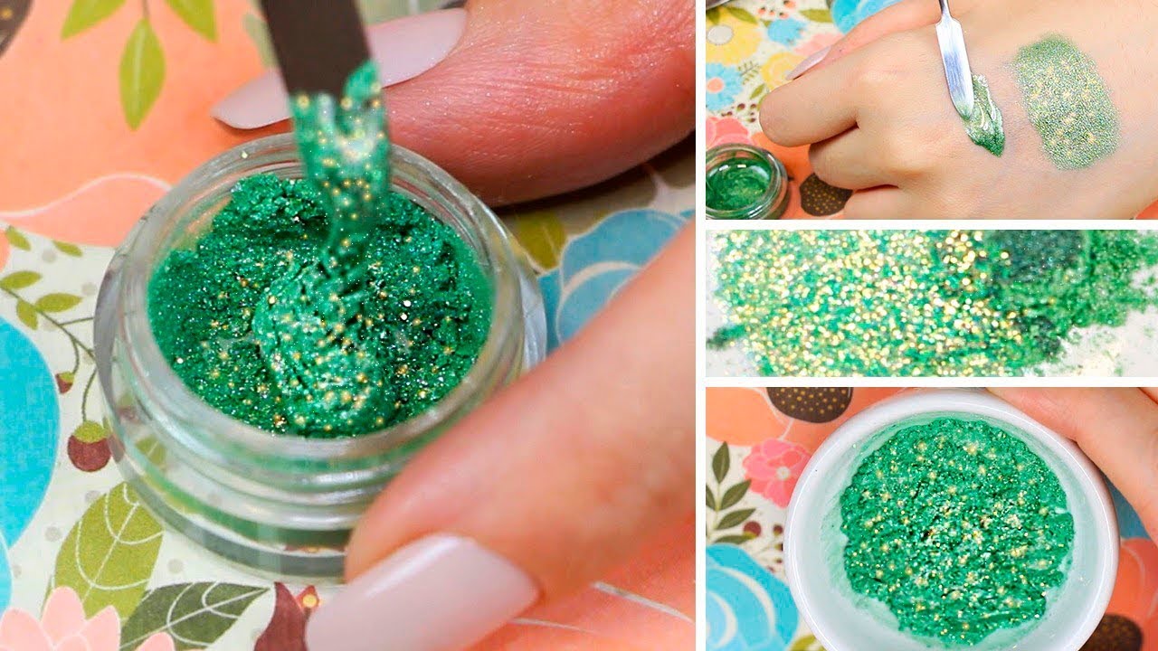 DIY Glitter Eyeshadow Green & Lip Topper! | Melissa Samways