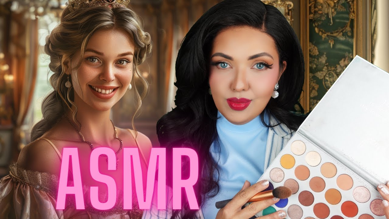 ASMR Dia de Princesa 👸 #vozsuave Skincare | Maquiagem | Cabelo e babyliss