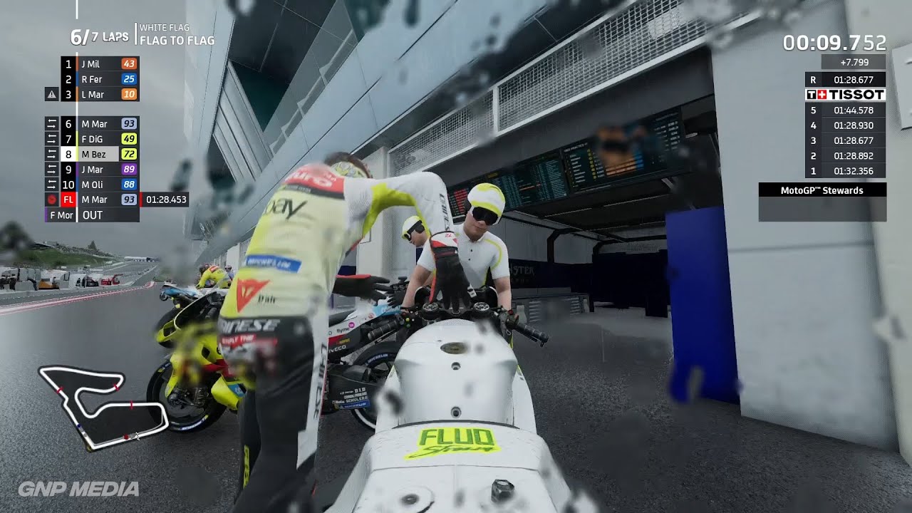 MotoGP 24 - Marco Bezzecchi - Flag To Flag Race - Red Bull Ring Circuit - Fuel Management - Gameplay