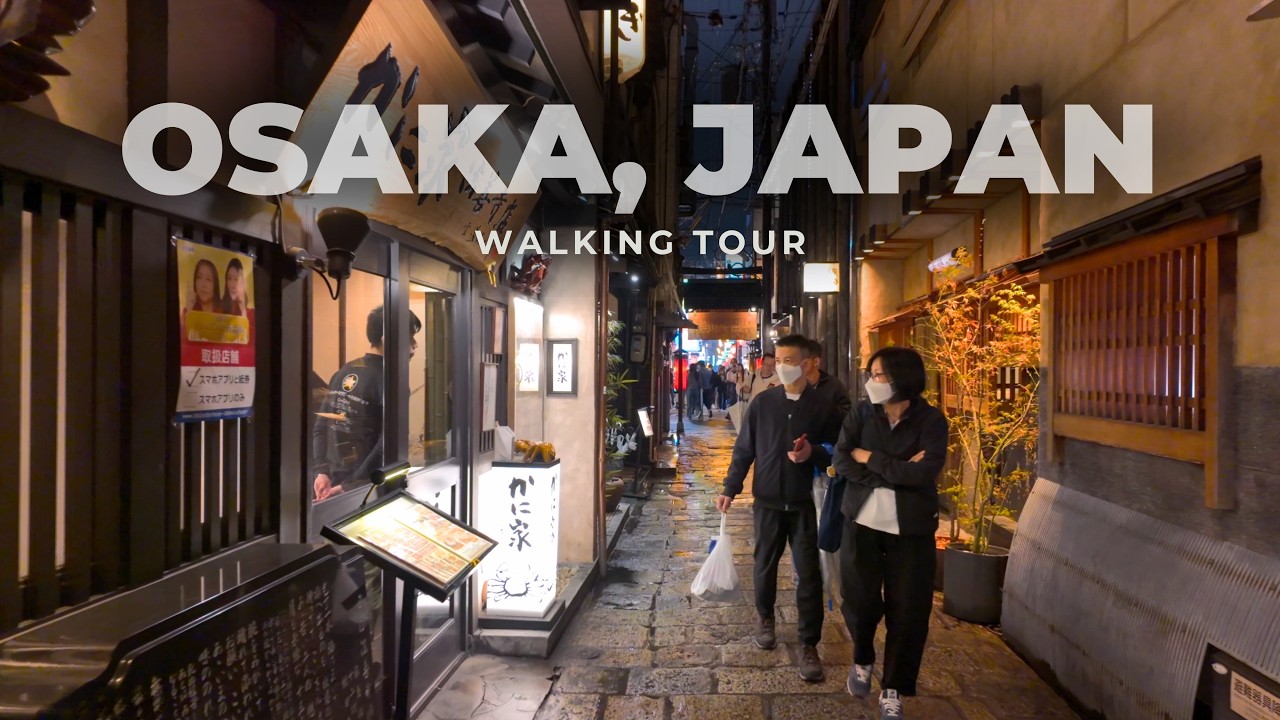 Ночная прогулка по Дотонбори, ОСАКА 🇯🇵 | Самый безумный неоновый город Японии 4K UHD