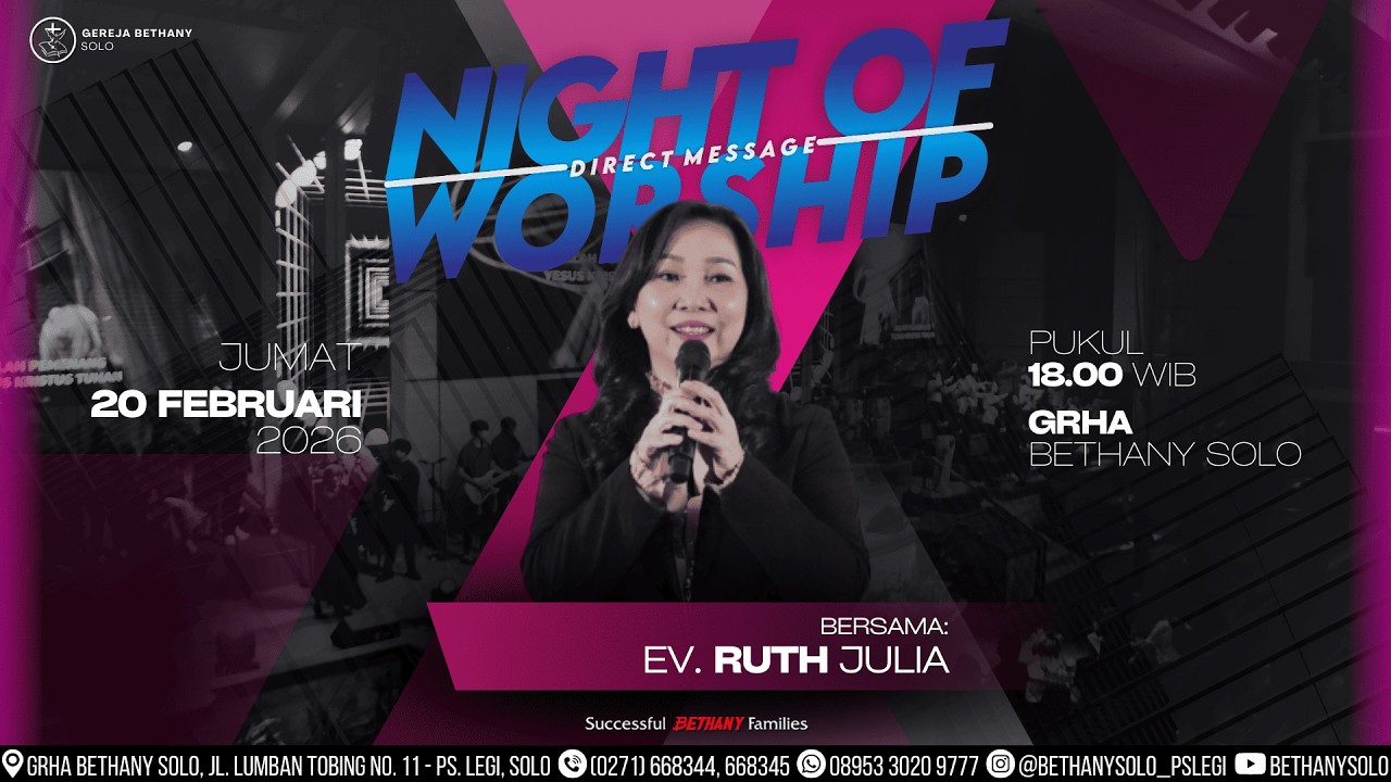 Night of Worship Direct Message | Ev. Ruth Julia