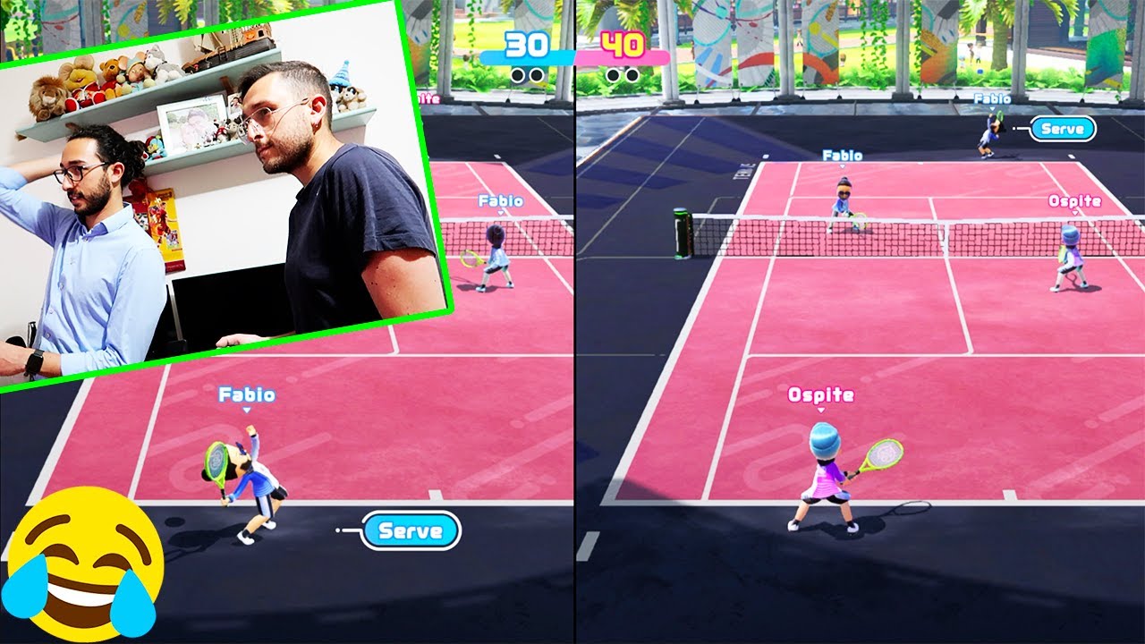 🎾 La SUPERSFIDA a TENNIS su NINTENDO SWITCH SPORTS‼️ *risate assicurate* GABBOMAN VS FABIO