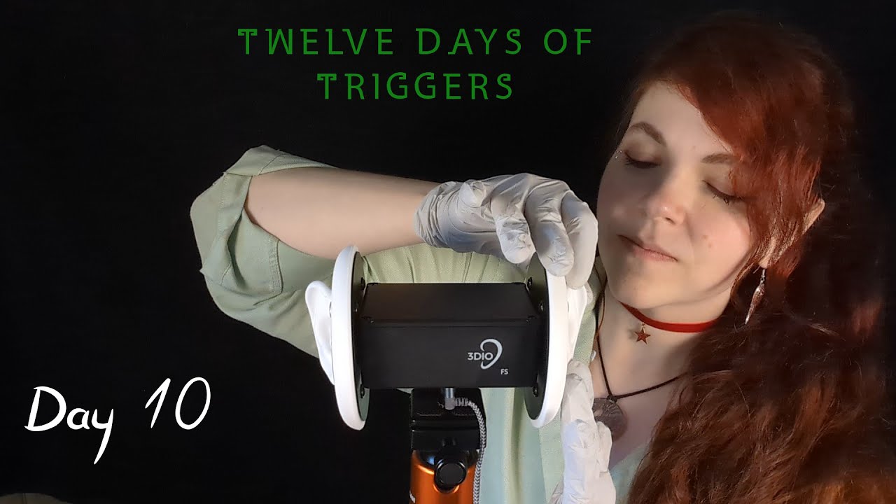 ASMR - Palpating Ears - Gloves, Soft Spoken - Day 10 of 12 Days of Triggers