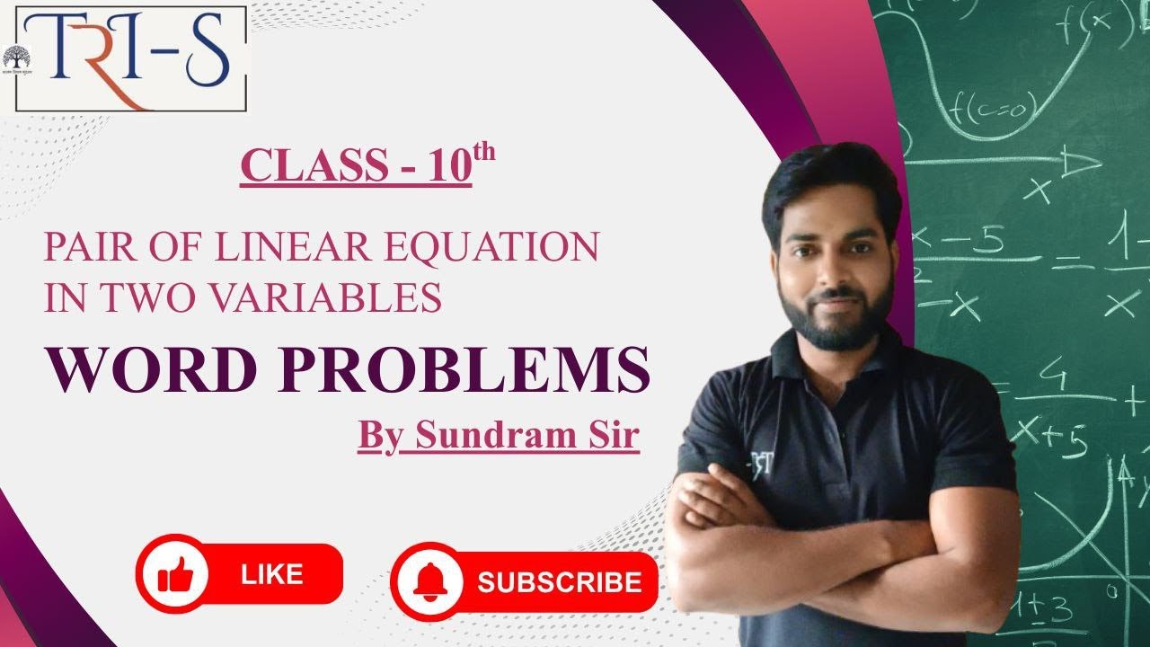 (Word problem based question) Class-10th Mathematics by Sundram sir
