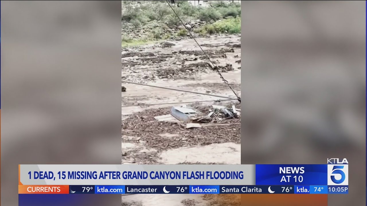 1 dead, 15 missing after Grand Canyon flash flooding