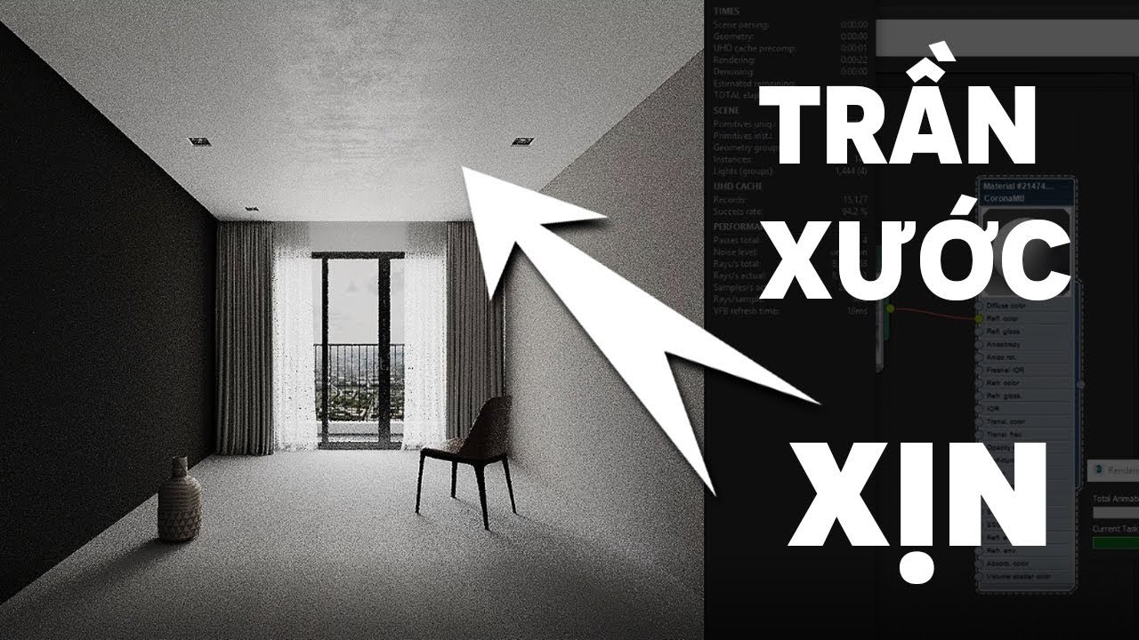 3Ds MAX Tutorial / Cách Làm Vật Liệu Trần Phản Xạ Chuẩn như cao thủ - Corona Render
