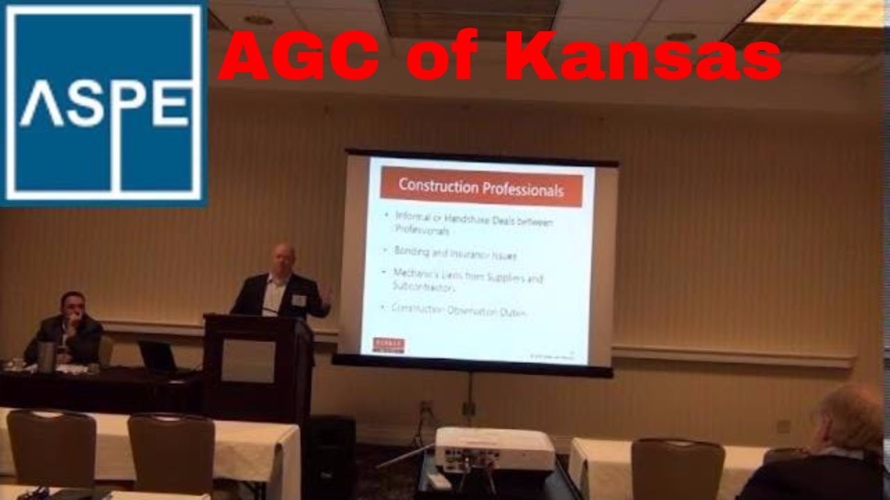 Construction Law, Hinkle Law Firm, AGC of Kansas, ASPE Chapter 32 Kansas City Estimators