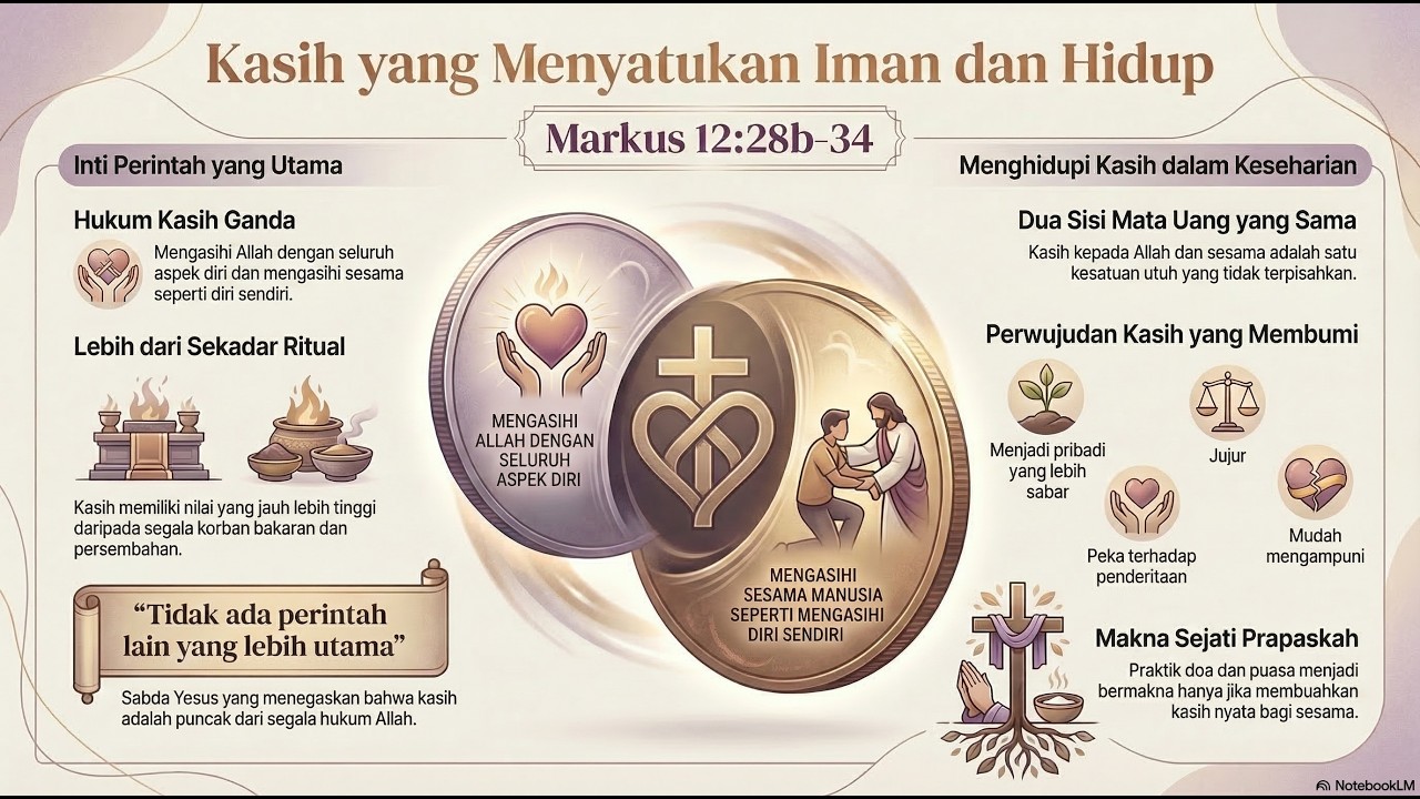 Renungan Jumat Pekan Prapaskah 3 - Kasih yang Menyatukan Iman dan Hidup