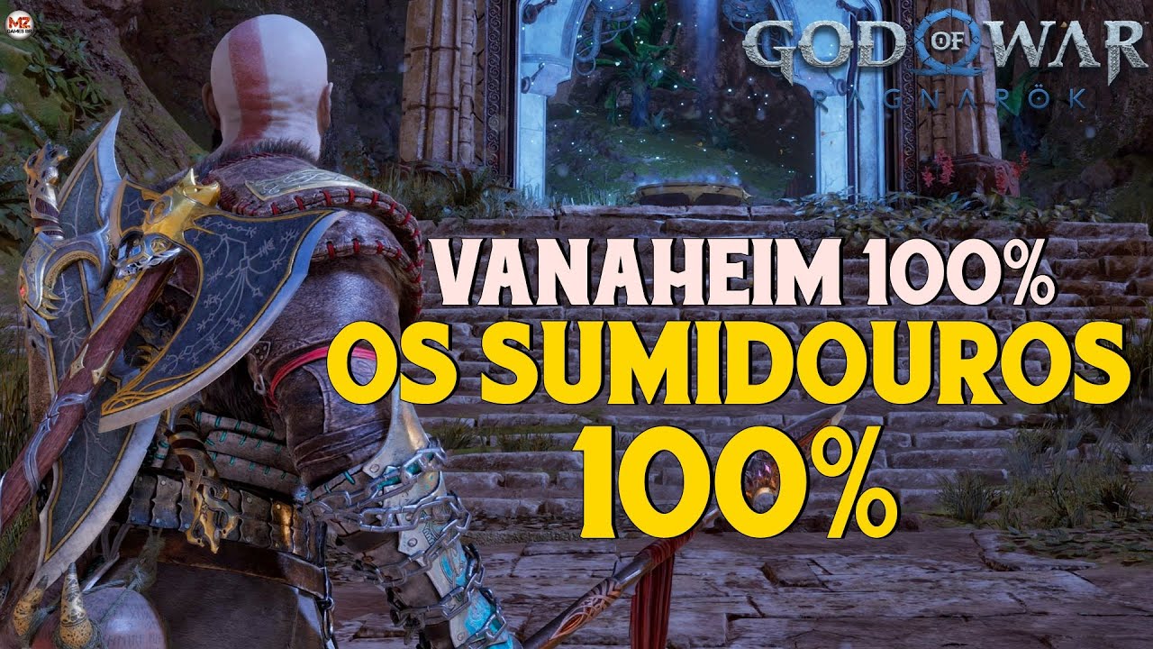 GOD OF WAR RAGNARÖK | OS SUMIDOUROS 100% - Todos Colecionáveis - (VANAHEIM 100%)