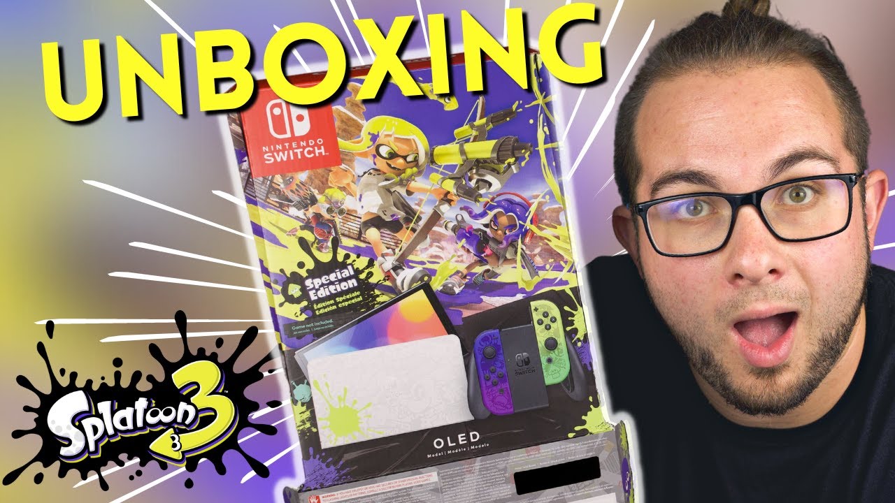UNBOXING Nintendo Switch OLED Splatoon 3 Edition! | First Impression and Overview
