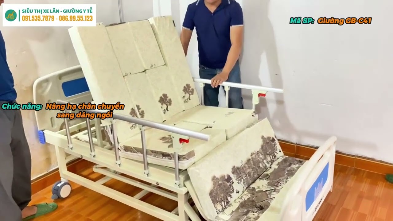 Lắp Giường Y Tế Cho Cô Chú Khách Hàng Ở Hải Dương | Siêu Thị Xe Lăn - Giường Y Tế