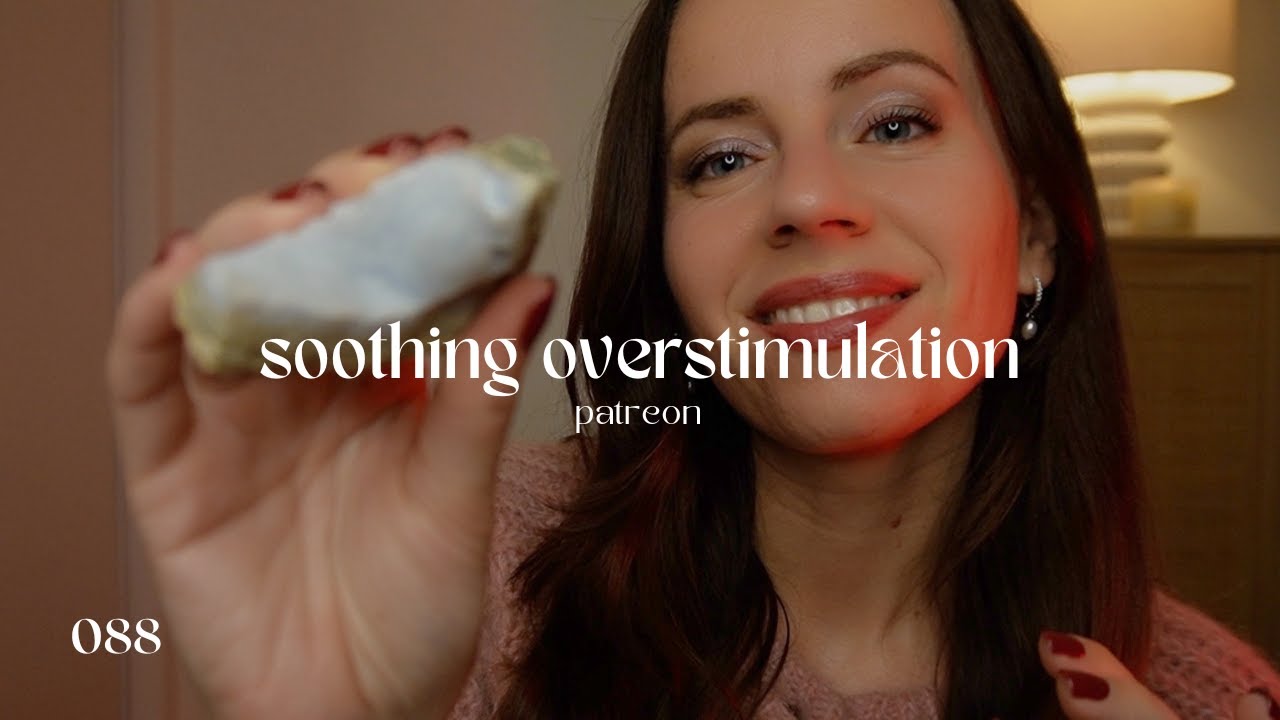 ASMR REIKI to soothe overstimulation (energy snipping & pulling, crystal healing)