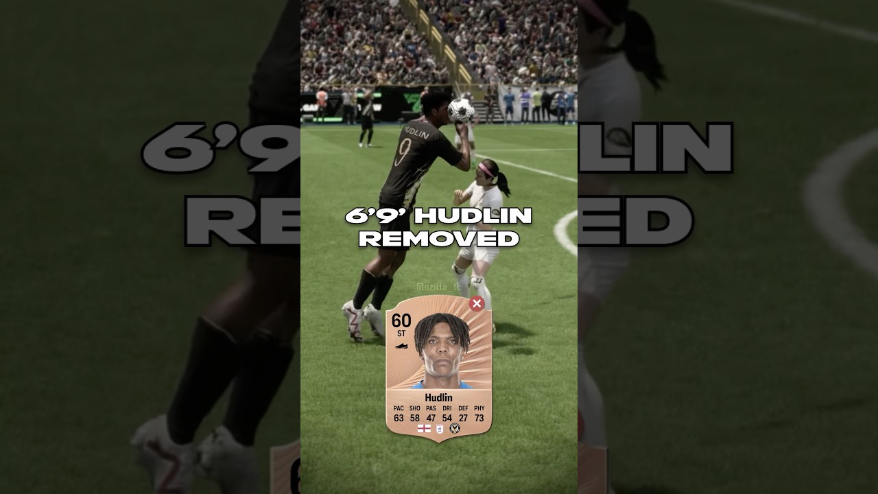 6&rsquo;9 Hudlin is REMOVED from FC26 😔 #eafc #fc26 #fc25 #fut #football #shorts