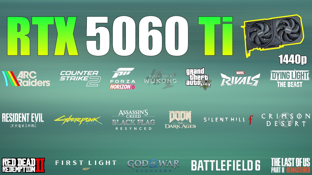 RTX 5060 Ti &ndash; Good Enough for 1440p Gaming? (21 Games Tested)