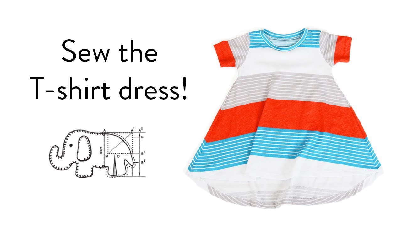 Sewing the T-shirt dress pattern from Brindille & Twig