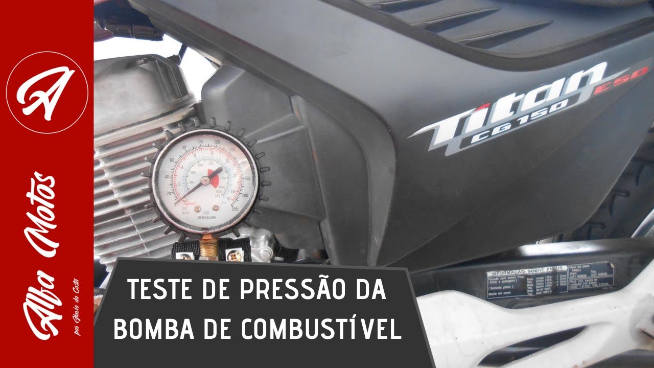 TESTE DE PRESSÃO DA BOMBA DE COMBUSTÍVEL E PRESSÃO DA LINHA DE INJEÇÃO