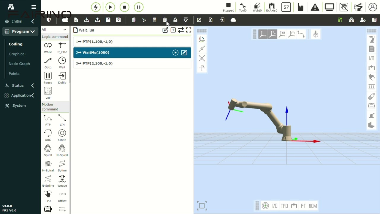 FR Robot Logic instruction Wait instruction
