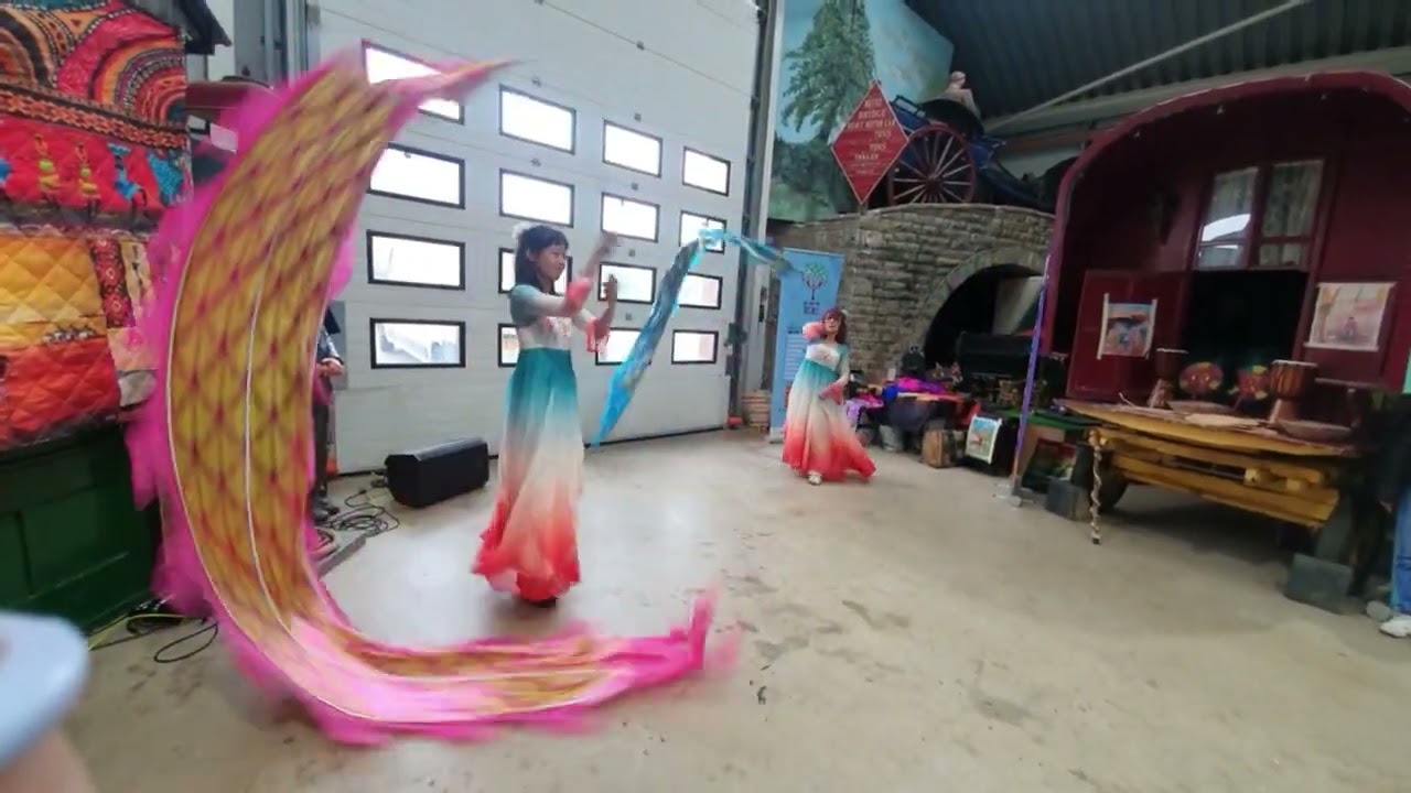 2025 MKM 1 of 4 HHE dragon poi duet with Sandra and Julie.  🐉