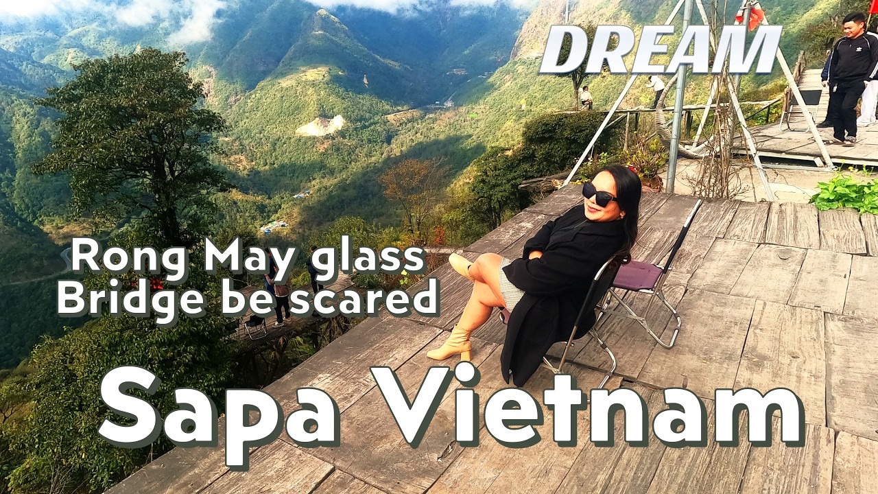 Cat Cat Village Vietnam overlook mountainside rice field terraces. culture, Traditional wood huts