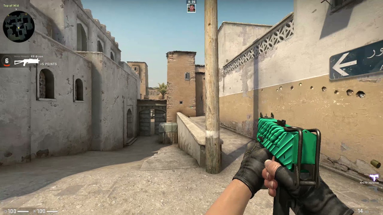 MAC-10 Malachite Minimal Wear - CSGO SKIN SHOWCASE