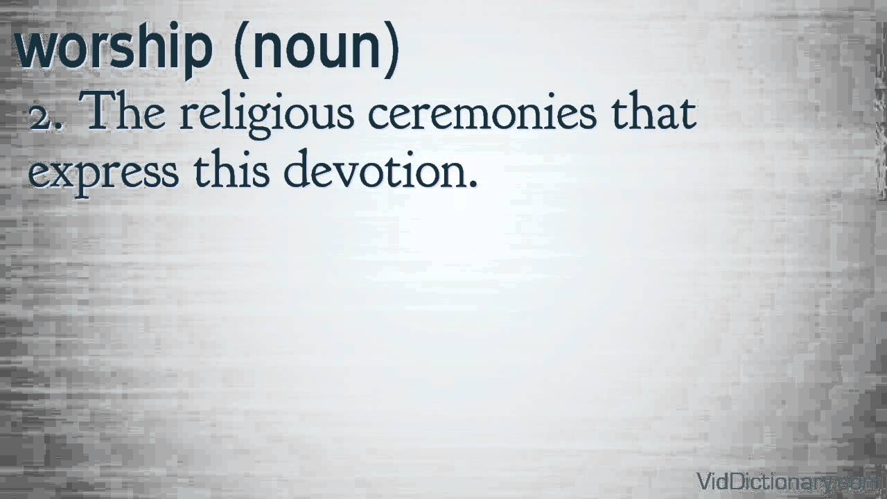 worship - definition