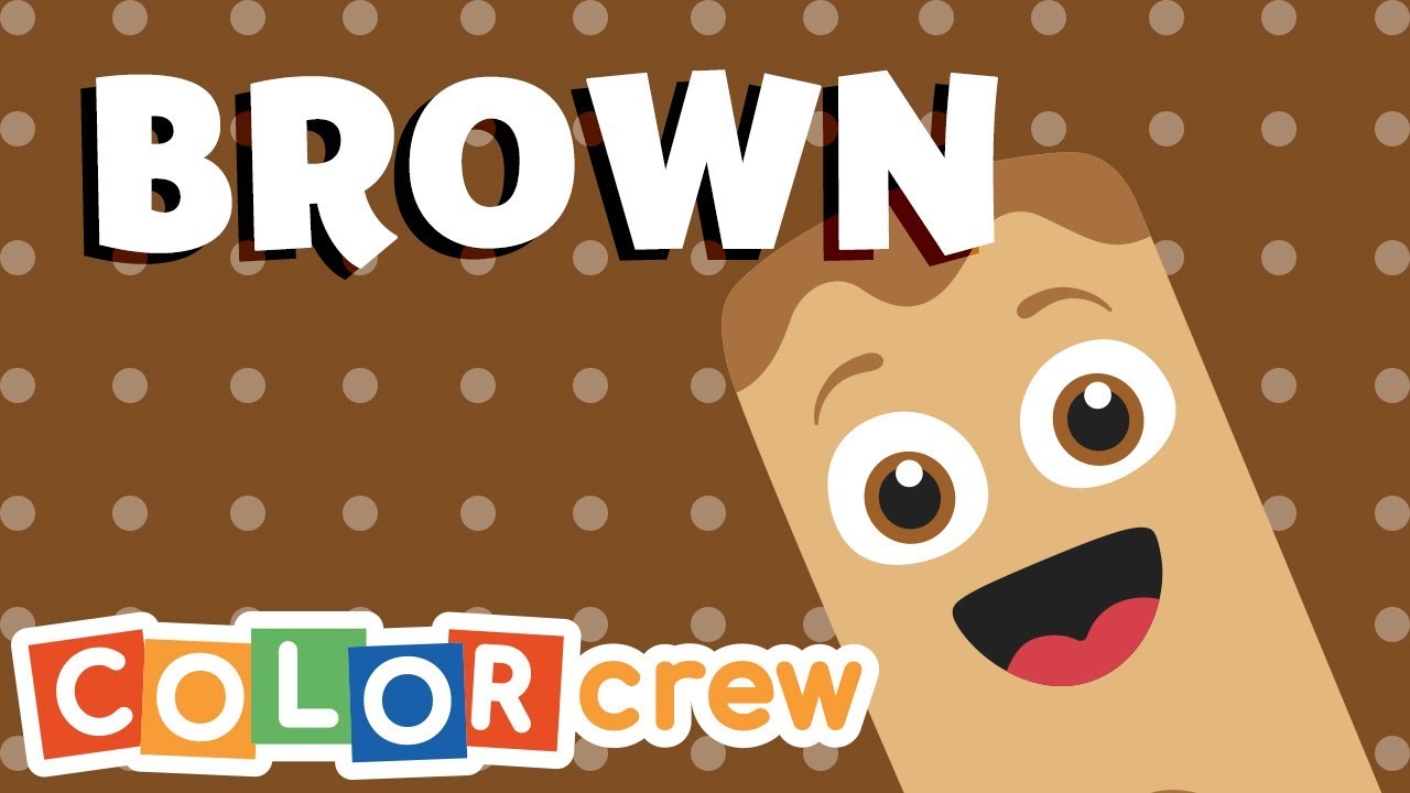 The Color Crew - Brown | Toddler Learning Video | Drawing & Coloring Pages Videos for Kids
