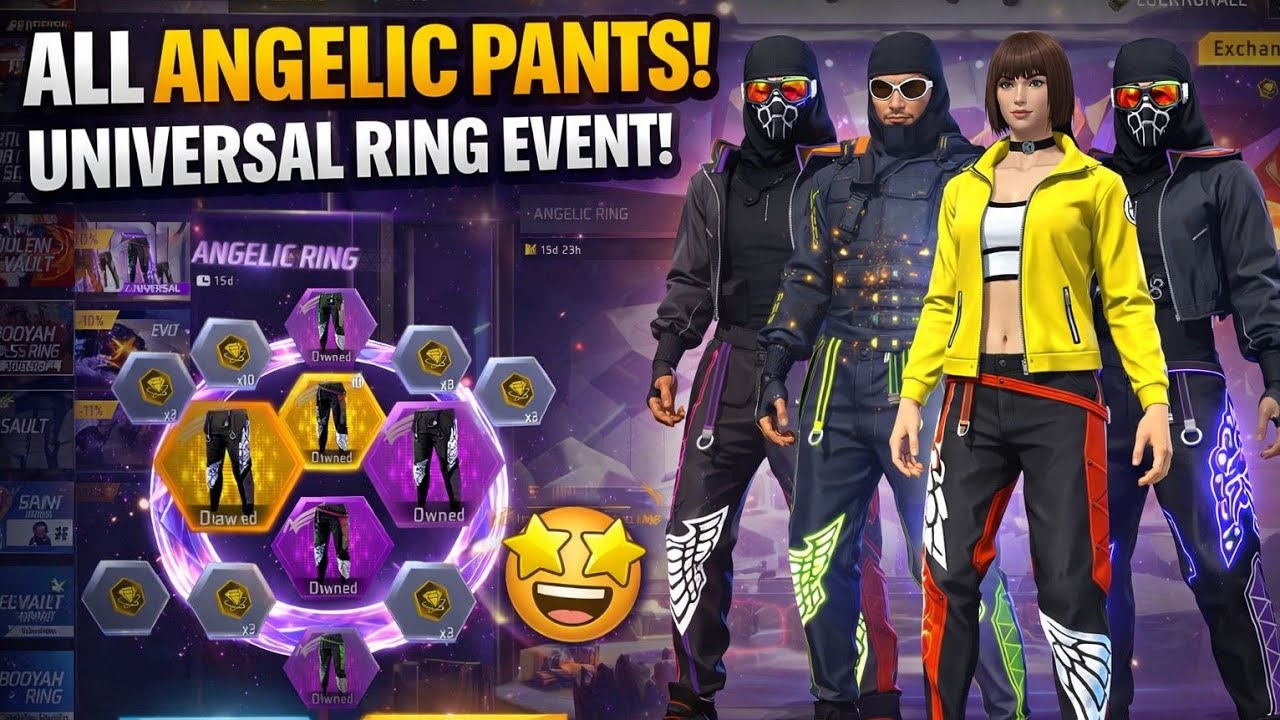 I GOT ALL ANGELIC PANT 🥰 ANGELIC PANT EVENT SPIN 💯 FREE FIRE NEW EVENT 🤯 | FF NEW EVENT ✅#freefire