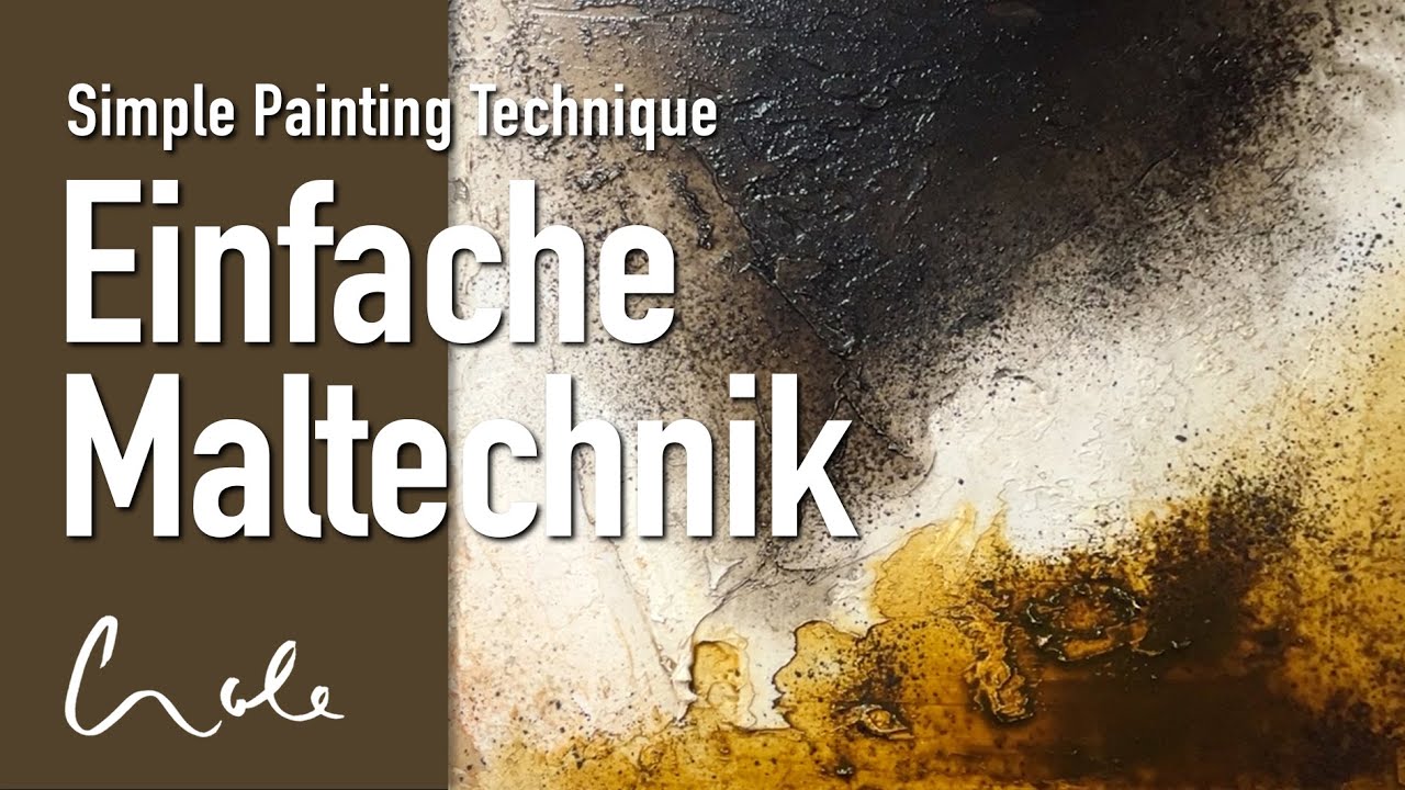 Wow! Easy und effektvolles, abstraktes Malen mit Spachtelmasse und Holzbeize