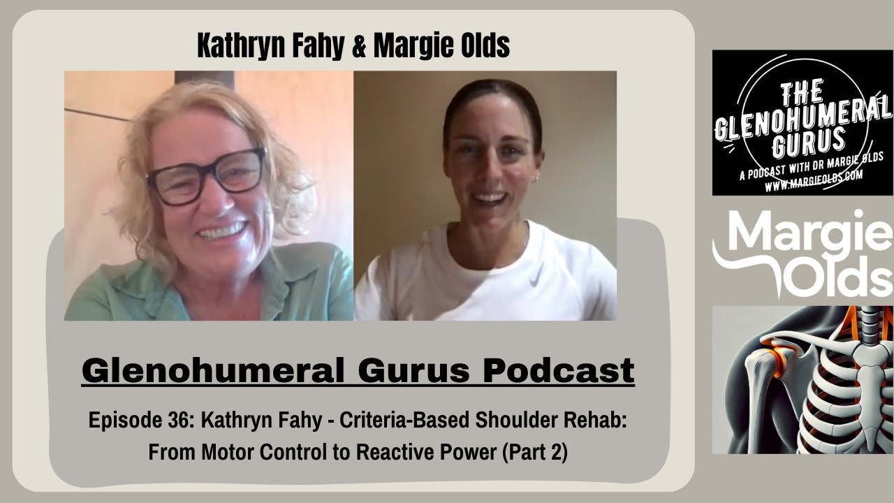 Glenohumeral Gurus#36:Criteria-Based Shoulder Rehab:Motor Control - Reactive Power-Kathryn Fahy-Pt 2