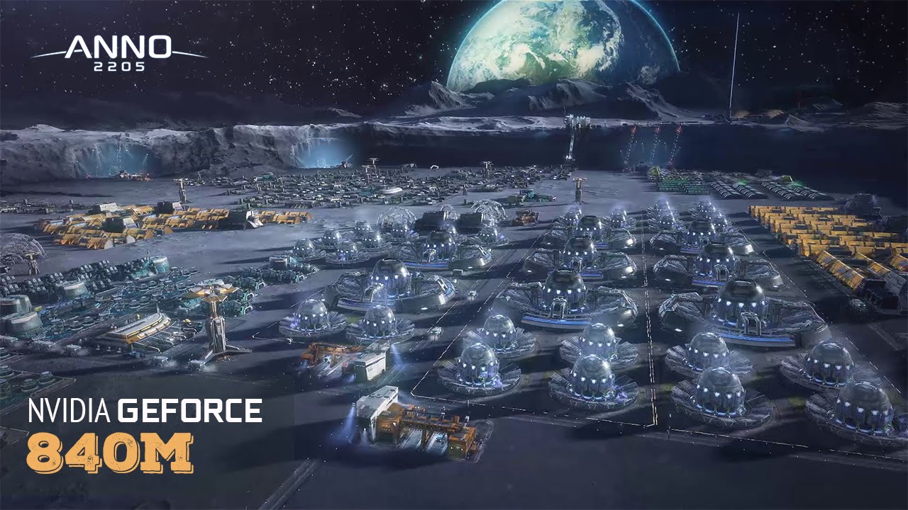 Anno 2205 Nvidia 840m Benchmark | Low | Med |