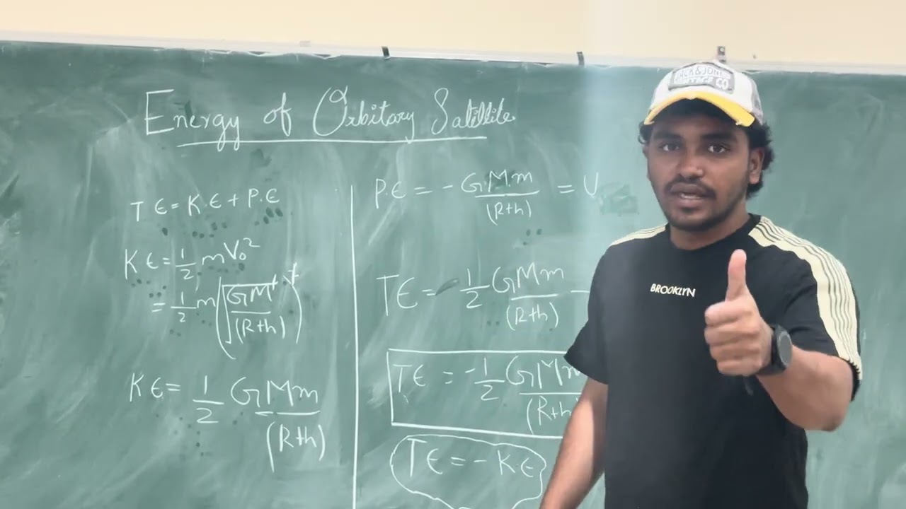 #energy of orbiting satellite #gravitation #plusone 