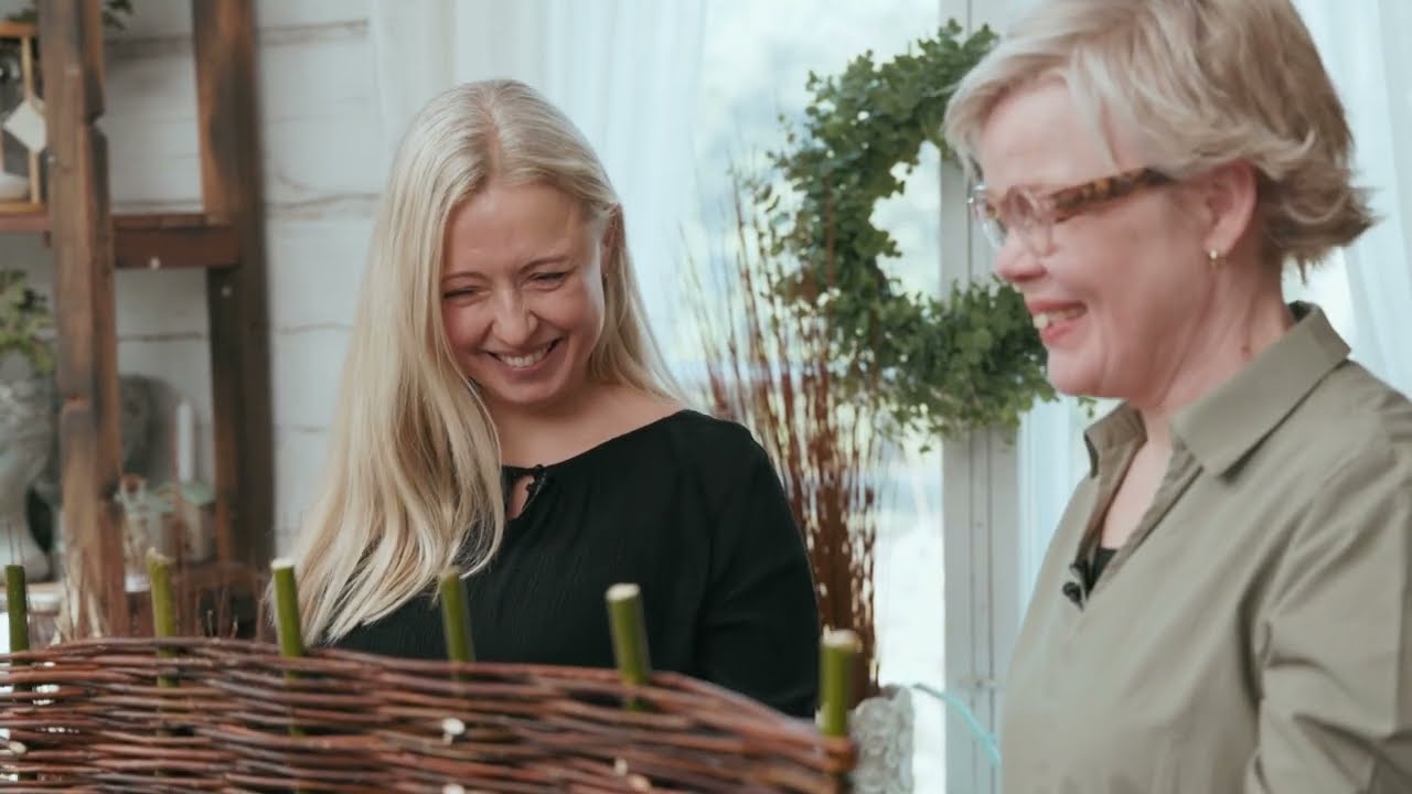 Tee itse eloisa kukkapenkin reunus pajusta