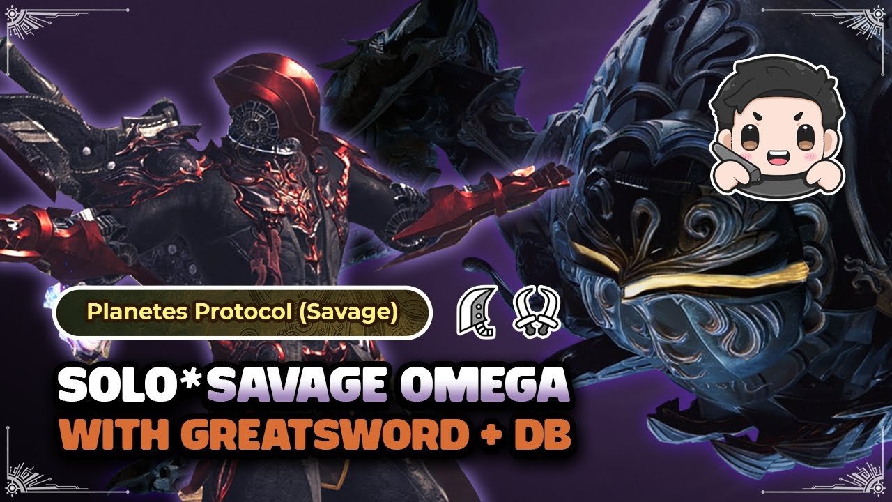Solo* Greatsword + Dual Blade Hunt SAVAGE OMEGA, Monster Hunter : Wilds x FFXIV  Event Quest