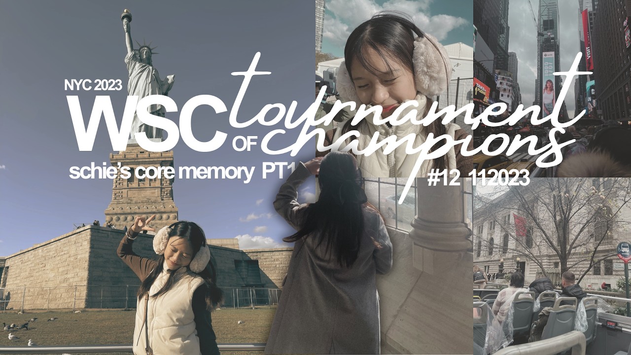 {vlog} 🗽WSC Tournament of Champions '23 Part 1 | schie's core memory
