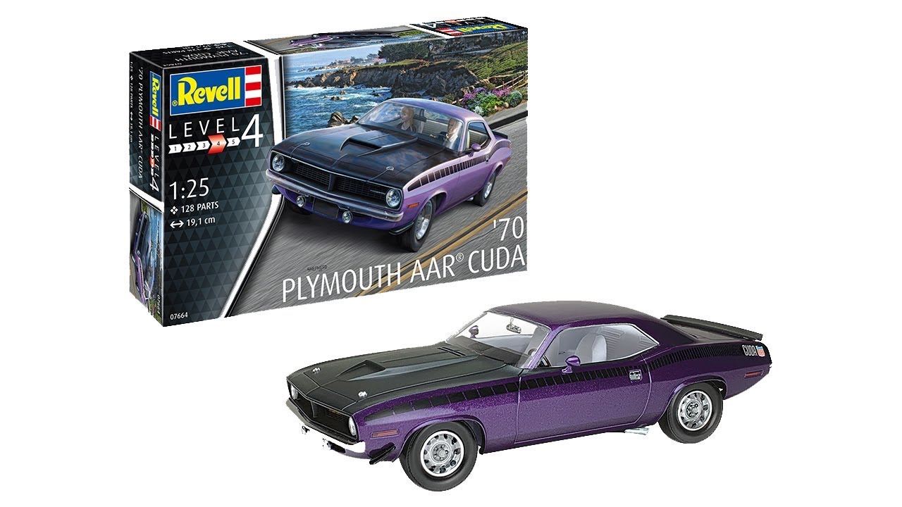 Unboxing: Revell 1970 Plymouth AAR Cuda