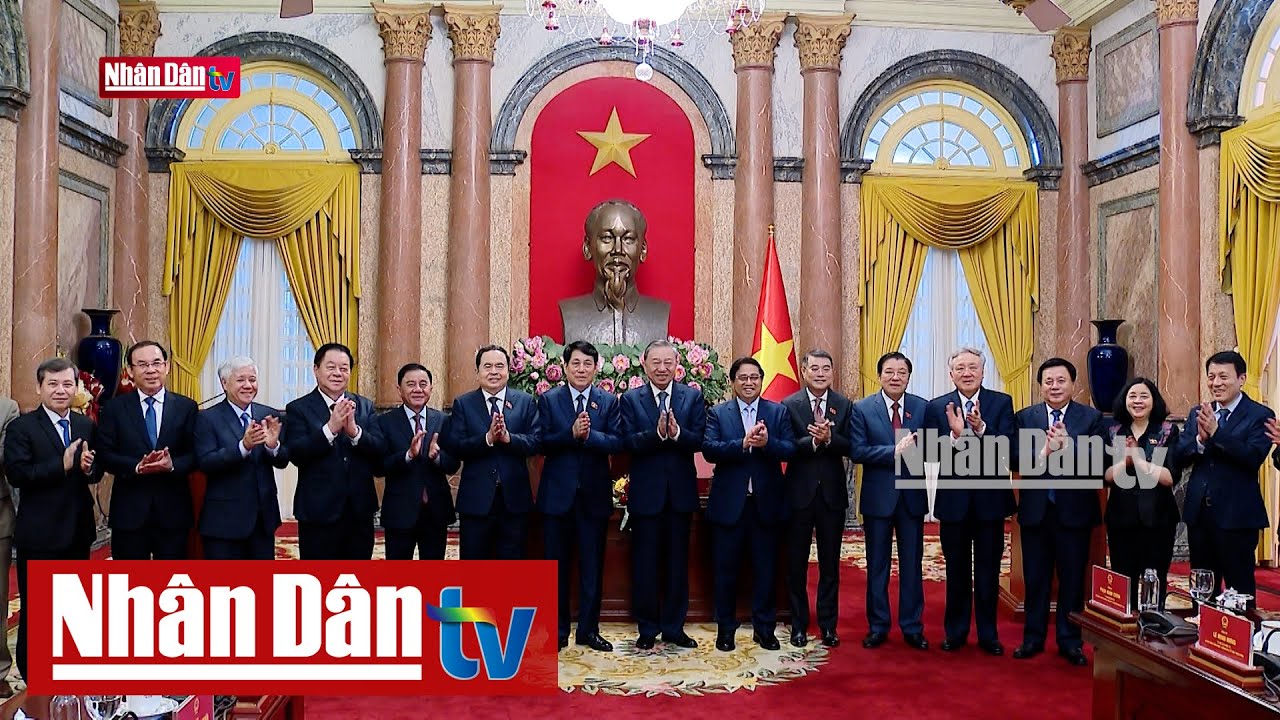 Bàn giao công tác giữa Tổng Bí thư Tô Lâm với Chủ tịch nước Lương Cường