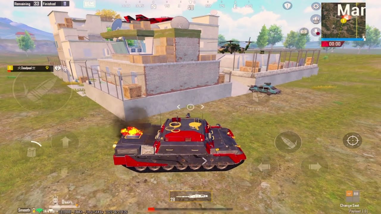 FIGHTER jet Mayhem ! Base Survived 1HP😱BGMI payload pro Squads vs Deadpool😱