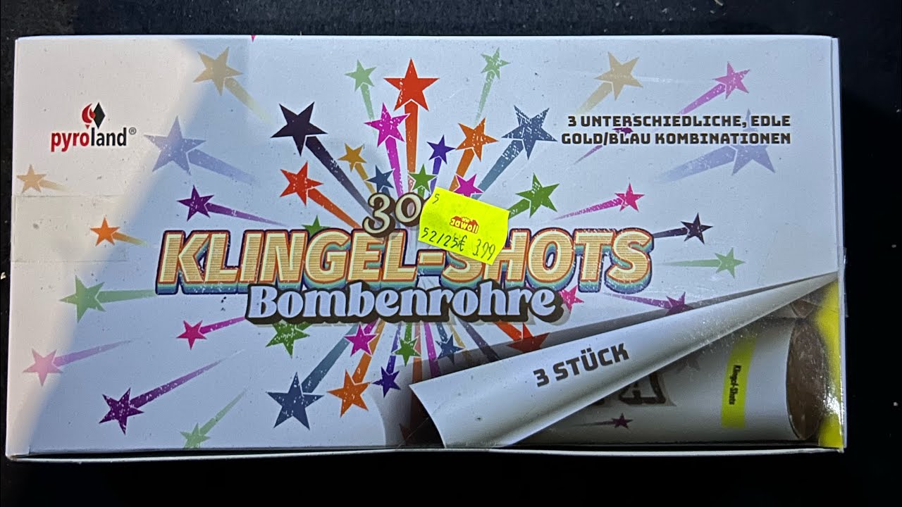 30mm-Bombenrohre Klingelshots von Pyroland 