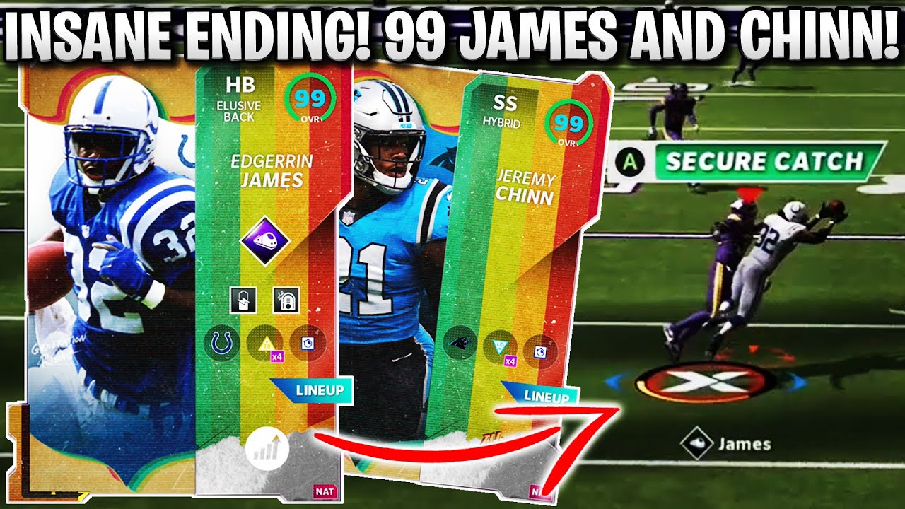 INSANE ENDING! 99 OVERALL EDGERRIN JAMES AND JEREMY CHINN DOMINATE! | MADDEN 21 ULTIMATE TEAM