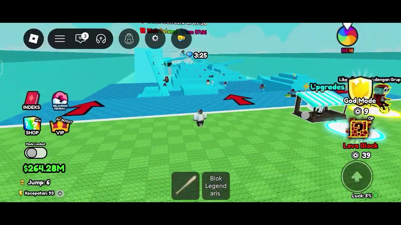 Aku main game ini lagi di Roblox 