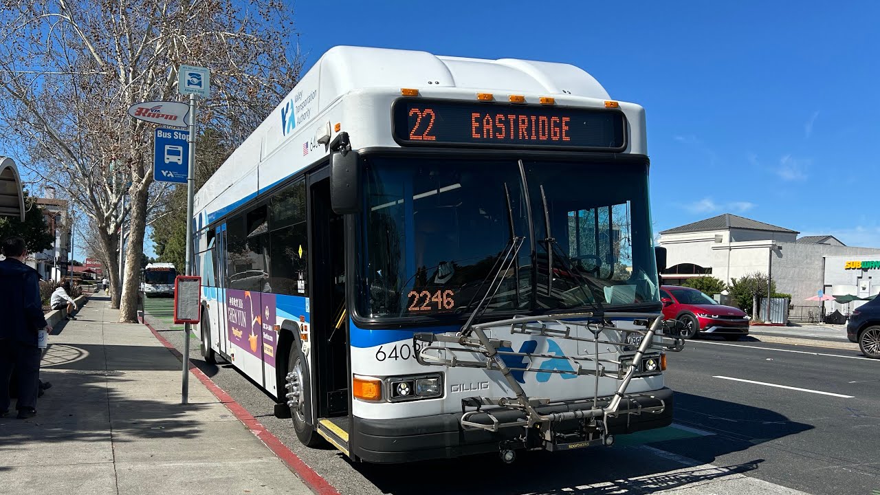 Santa Clara VTA: 2016 Gillig Low Floor HEV 40’ #6403 on Route 22 (To: San Antonio Center)