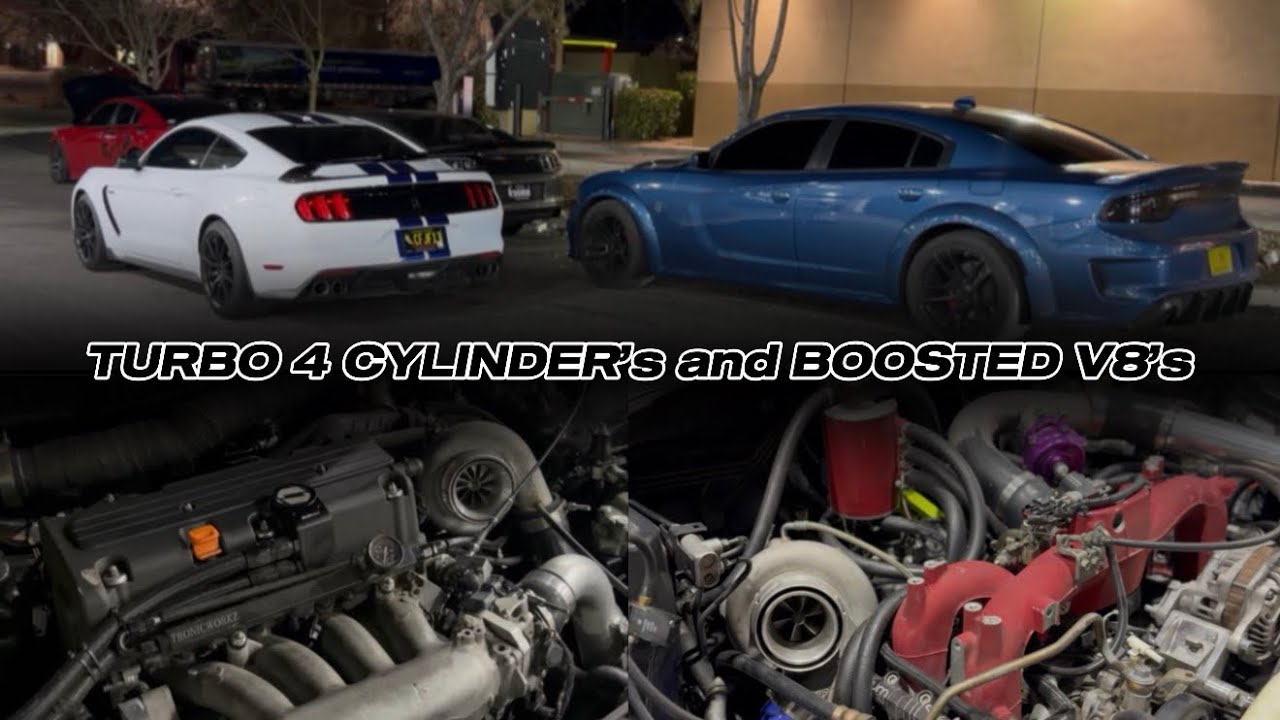 BIG TURBO 4 CYLINDER’s take on BOOSTED V8’s… AND MORE!! 